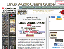 Tablet Screenshot of linux-audio.com